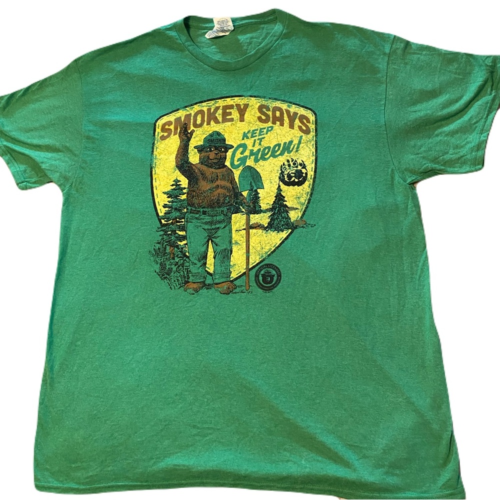 Smokey the Bear keep it Green t-shirt XL